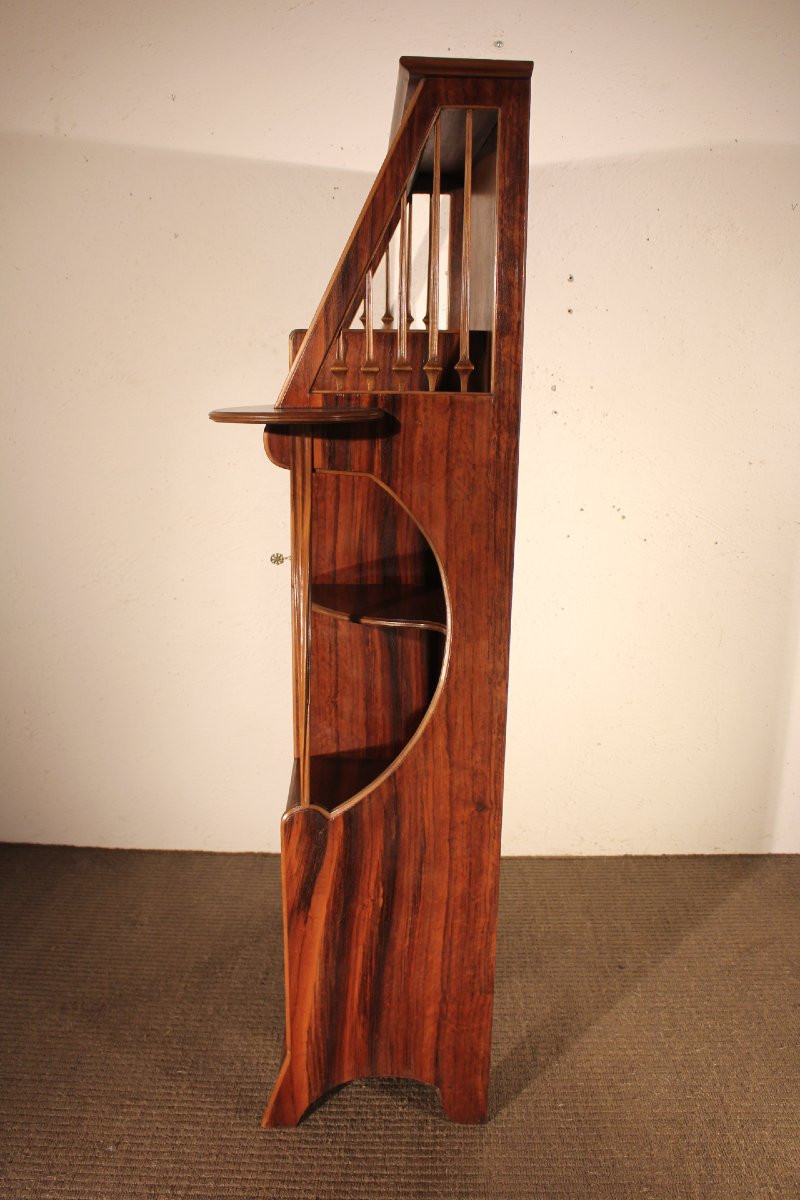 Art Nouveau Shelving Unit-photo-3