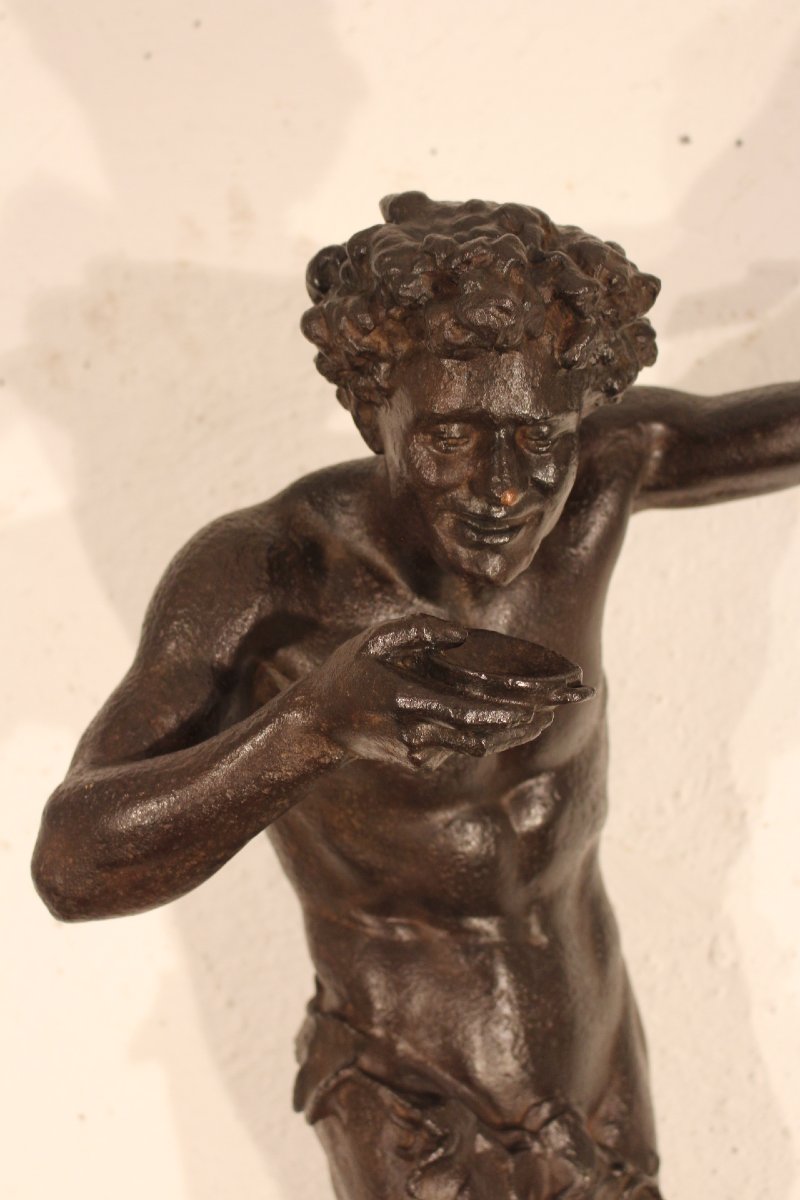 Bacchus en fonte 19e siècle-photo-4