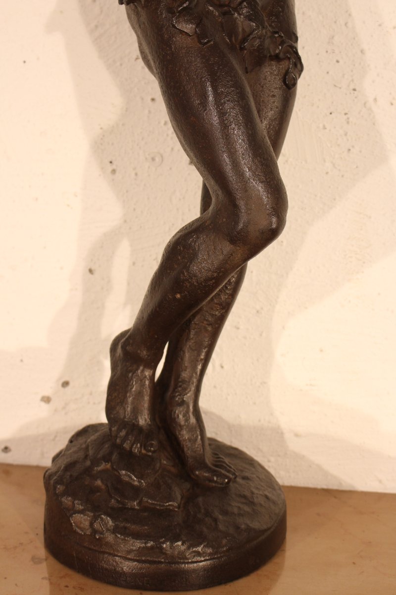Bacchus en fonte 19e siècle-photo-1