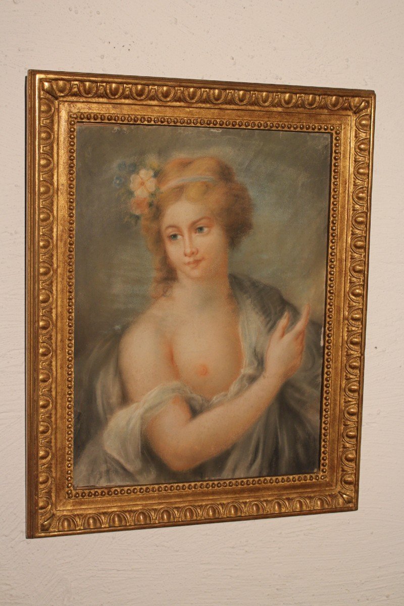 Pastel Of Woman 18 Eme Century