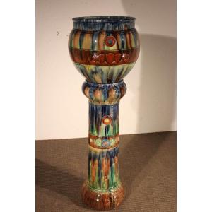 Sheath And Its Art Nouveau-art Deco Vase