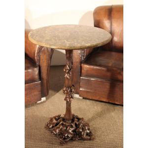 Black Forest Style Pedestal Table