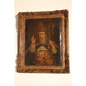 Painting Of Saint Nicholas 16th Century