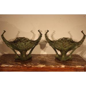 Pair Of Planters By Hector Guimard