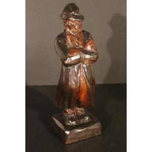 Statuette en bois des années 1940