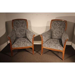 Pair Of Art Nouveau Armchairs