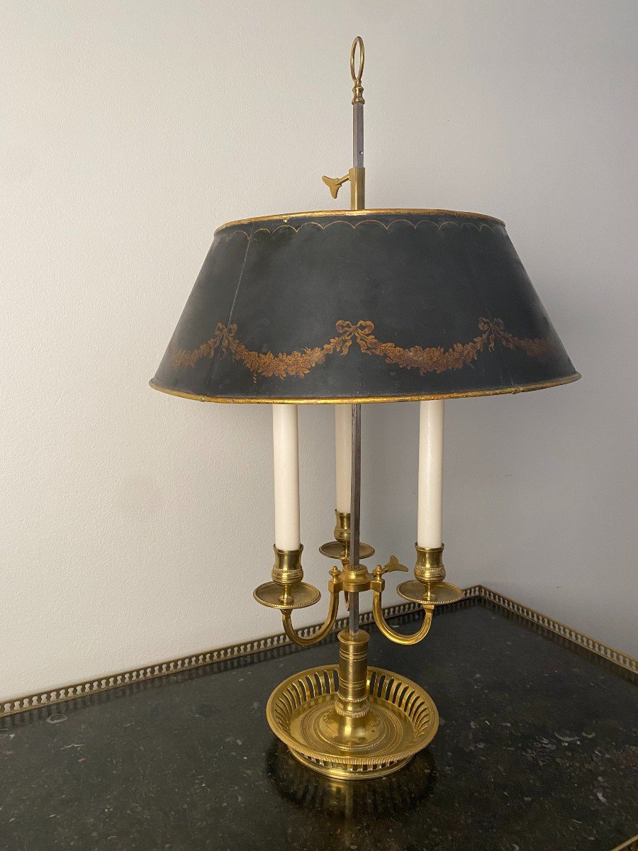 Lampe Bouillotte  fin XVIIIe siecle-photo-2