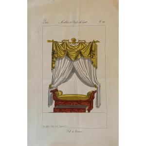4 Engravings Of The Collection Of Furniture And Objects Of Taste