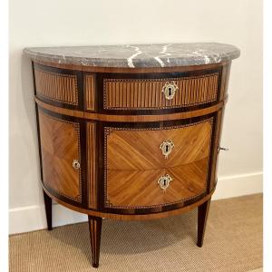 Demi-Lune commode époque Louis XVI