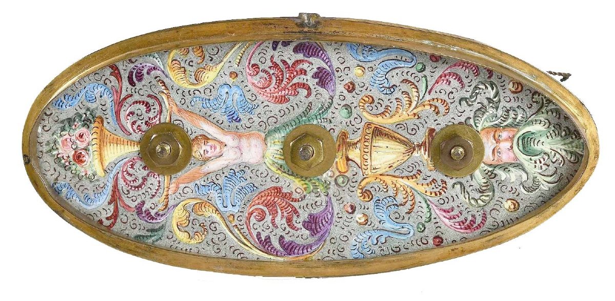 Bronze And Enamel Sailing Ship (nef), Vienna, 19th Century-photo-2