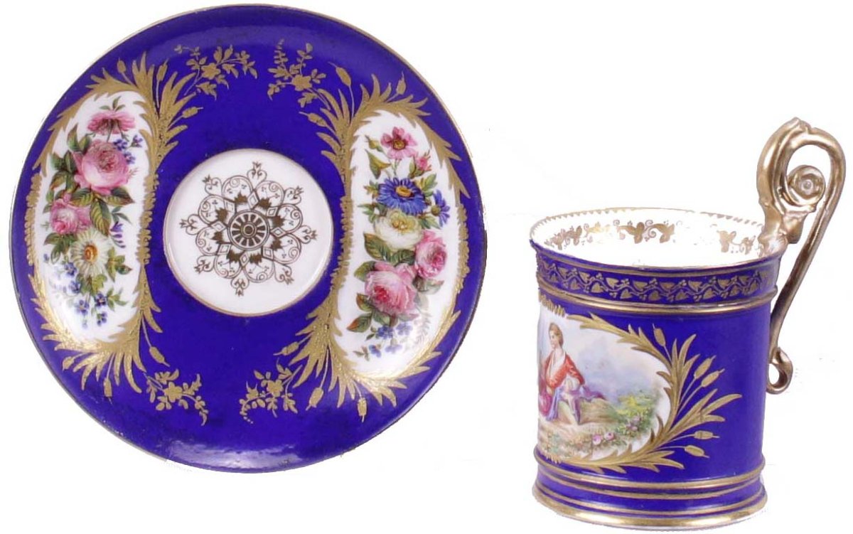 19th-century Sèvres Porcelain Tête-à-tête Service-photo-1