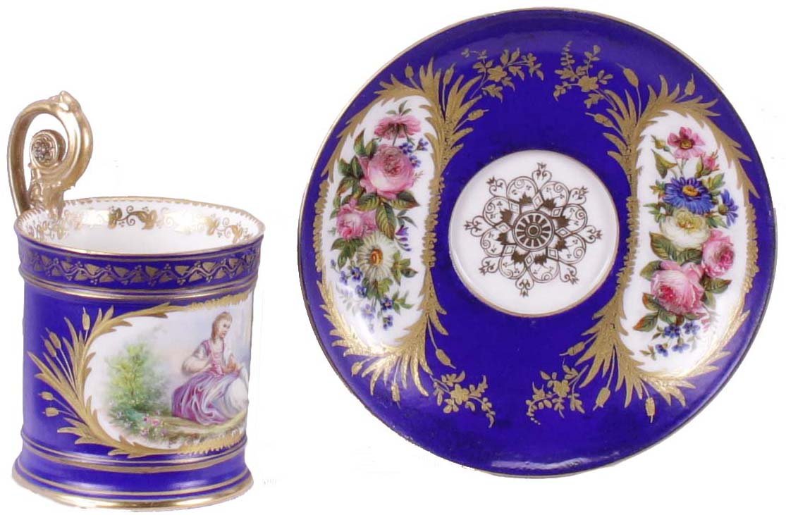 19th-century Sèvres Porcelain Tête-à-tête Service-photo-2