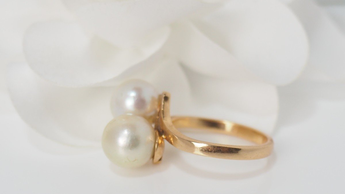 Cultured Pearl You And Me Ring-photo-4