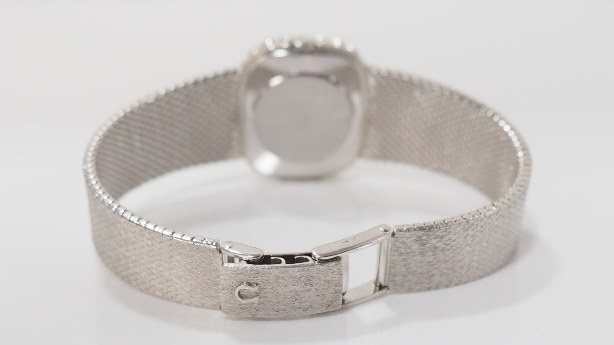 Montre Omega De Ville En Or Blanc Et Diamants-photo-2