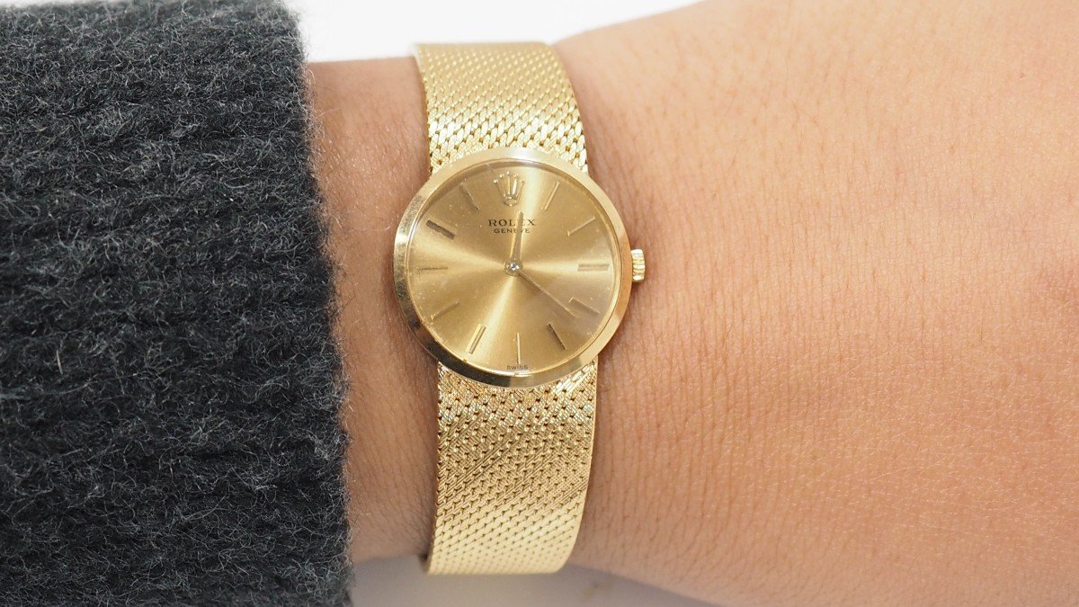 Rolex Cellini Watch In 18kt Yellow Gold-photo-2