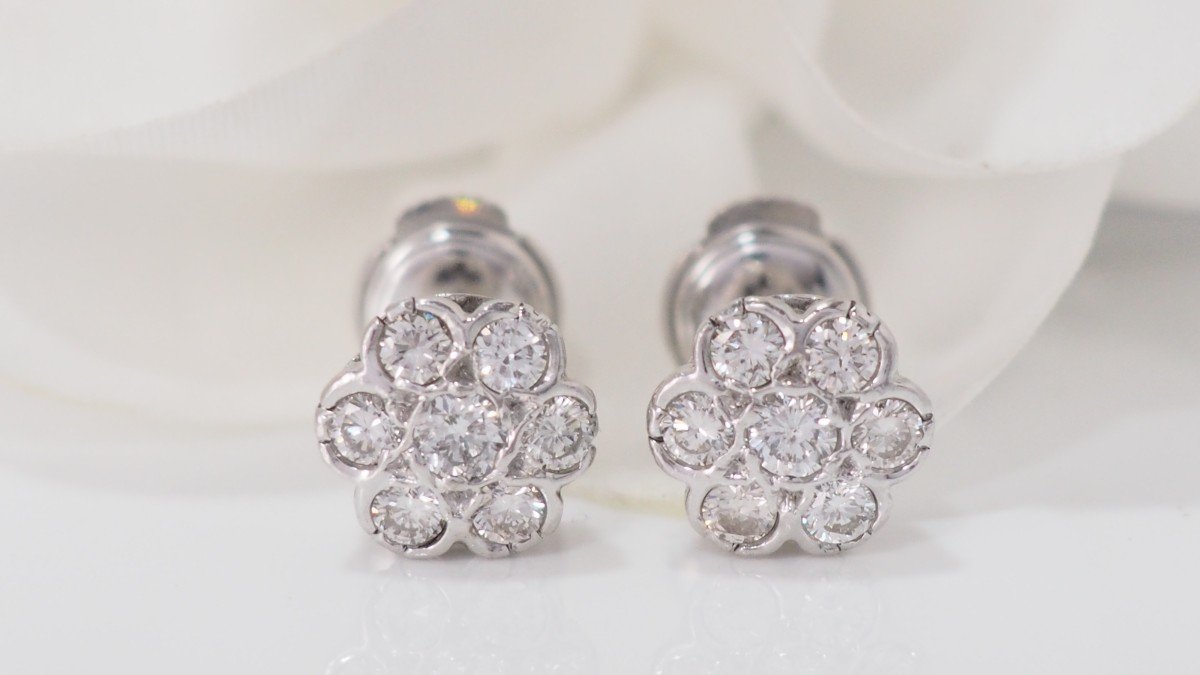 Earrings In White Gold And Diamonds-photo-1