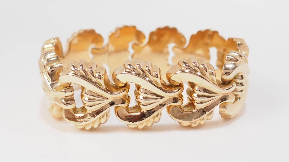 Tank Bracelet In Yellow Gold-photo-4