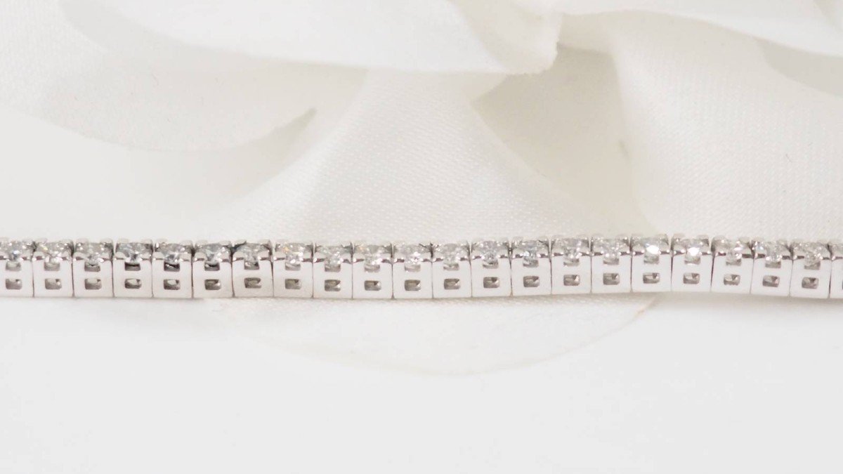River Bracelet In White Gold And 2.50ct Diamonds -photo-1