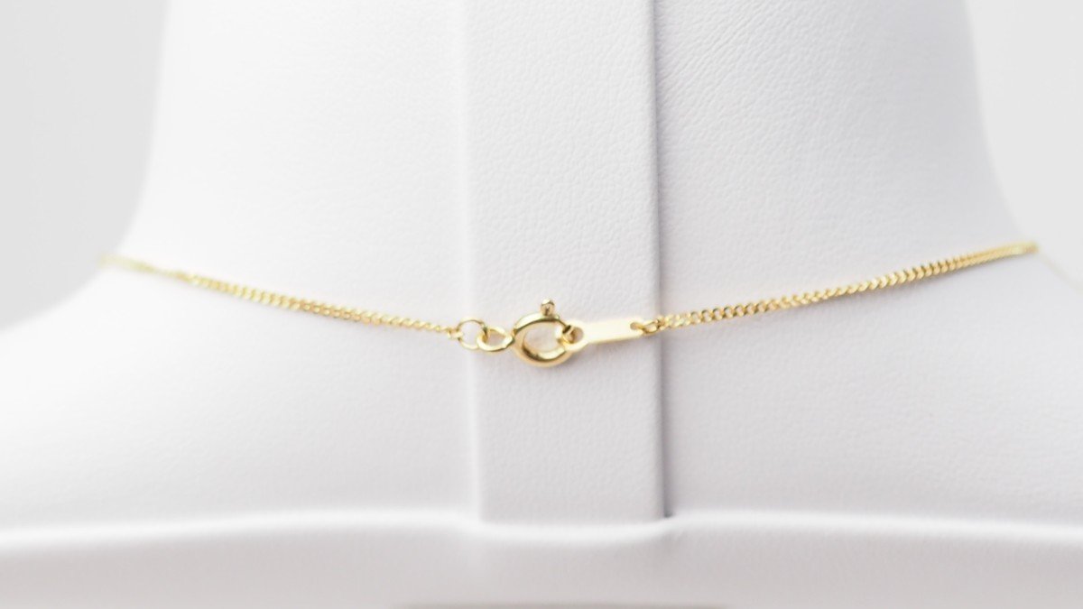 Yellow Gold And Lapis Lazuli Necklace-photo-2
