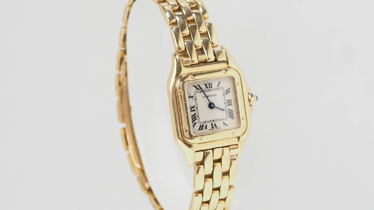 Montre Cartier Panthère En Or Jaune-photo-3