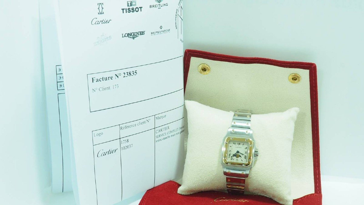 Cartier Santos Galbée Moonphase Watch-photo-2