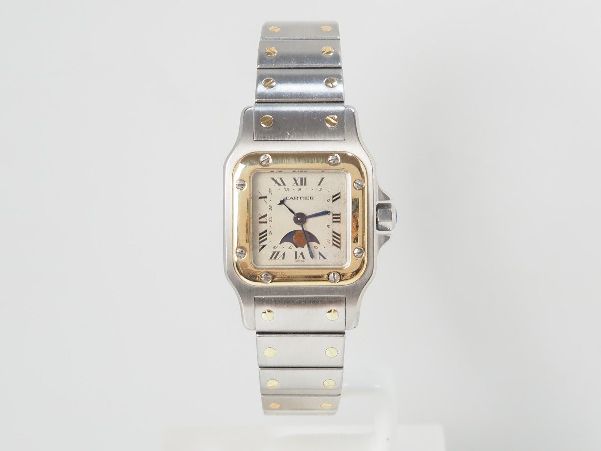 Cartier Santos Galbée Moonphase Watch