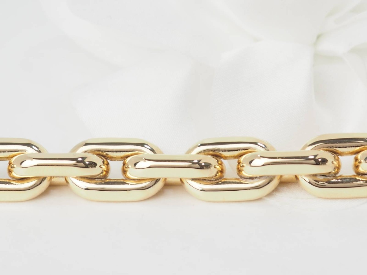 Yellow Gold And Diamond Curb Link Bracelet