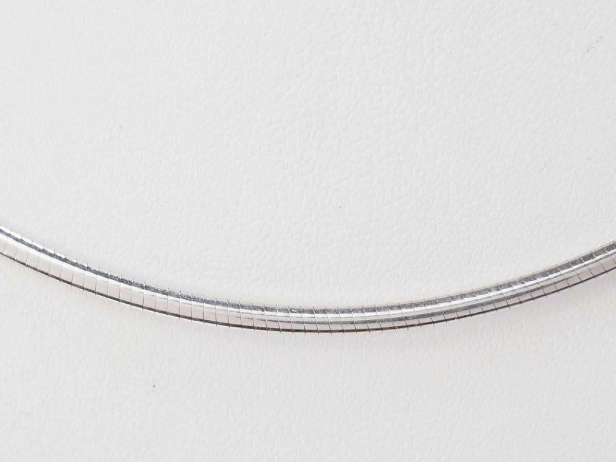 Collier Oméga En Or Blanc-photo-4