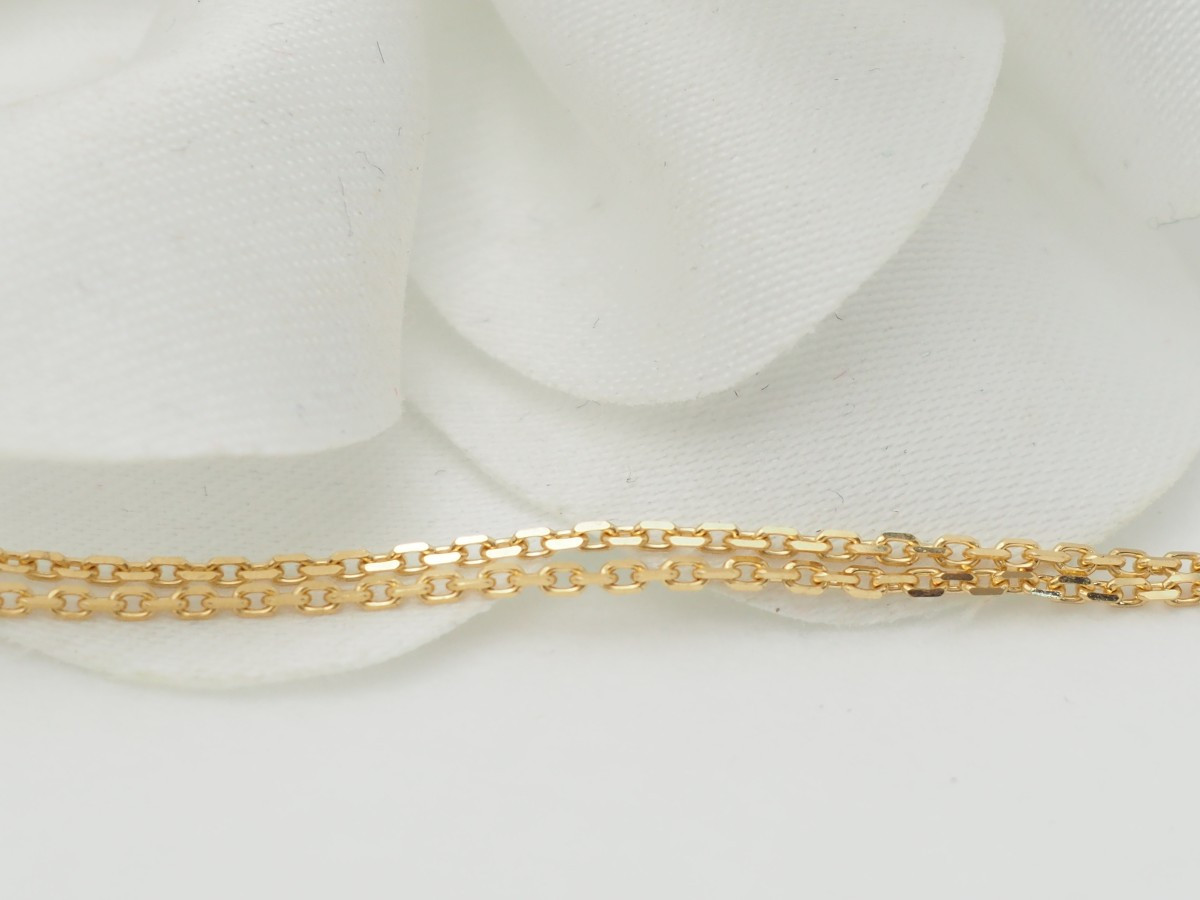 Collier Pendentif Croix En Or Jaune Et Grenats-photo-3