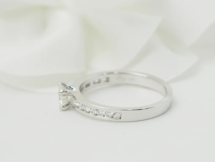 Bague Solitaire En Or Blanc Et Diamant 0.37ct-photo-4