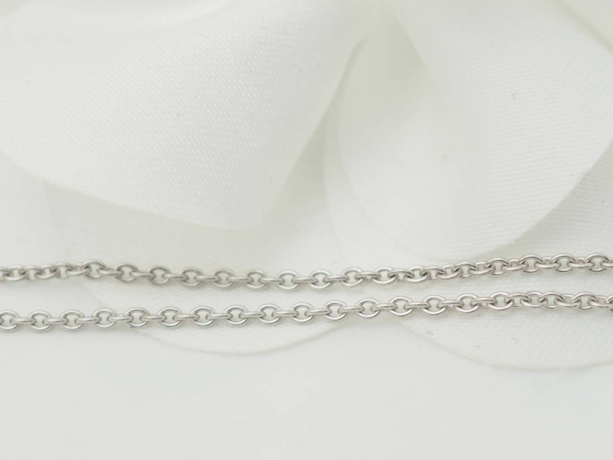 White Gold And Diamond Solitaire Necklace 0.70ct-photo-2