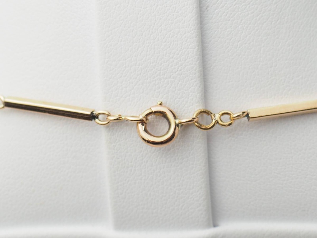 Collier boules en or rosé-photo-1