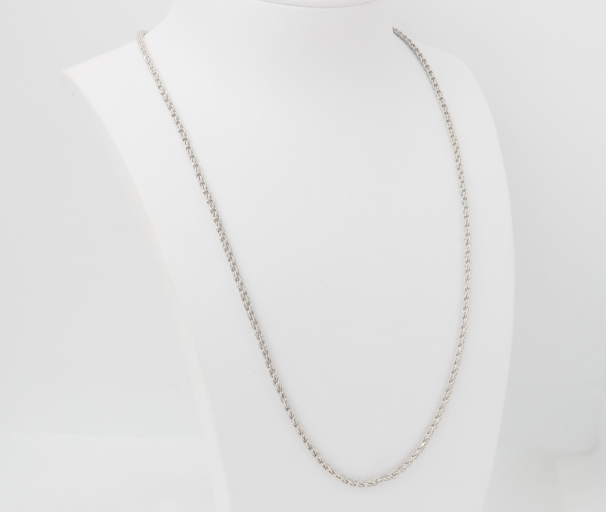 collier vintage en or blanc -photo-2
