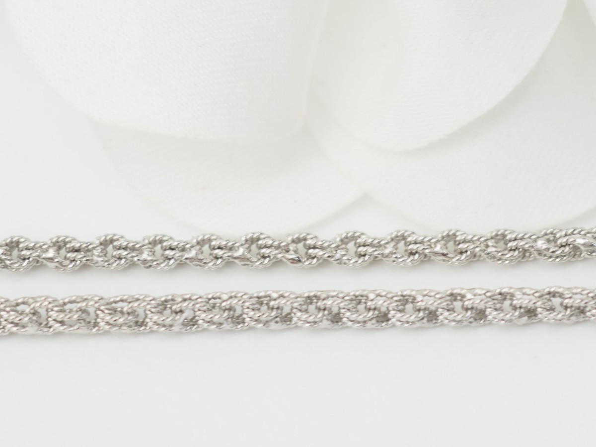 collier vintage en or blanc -photo-1