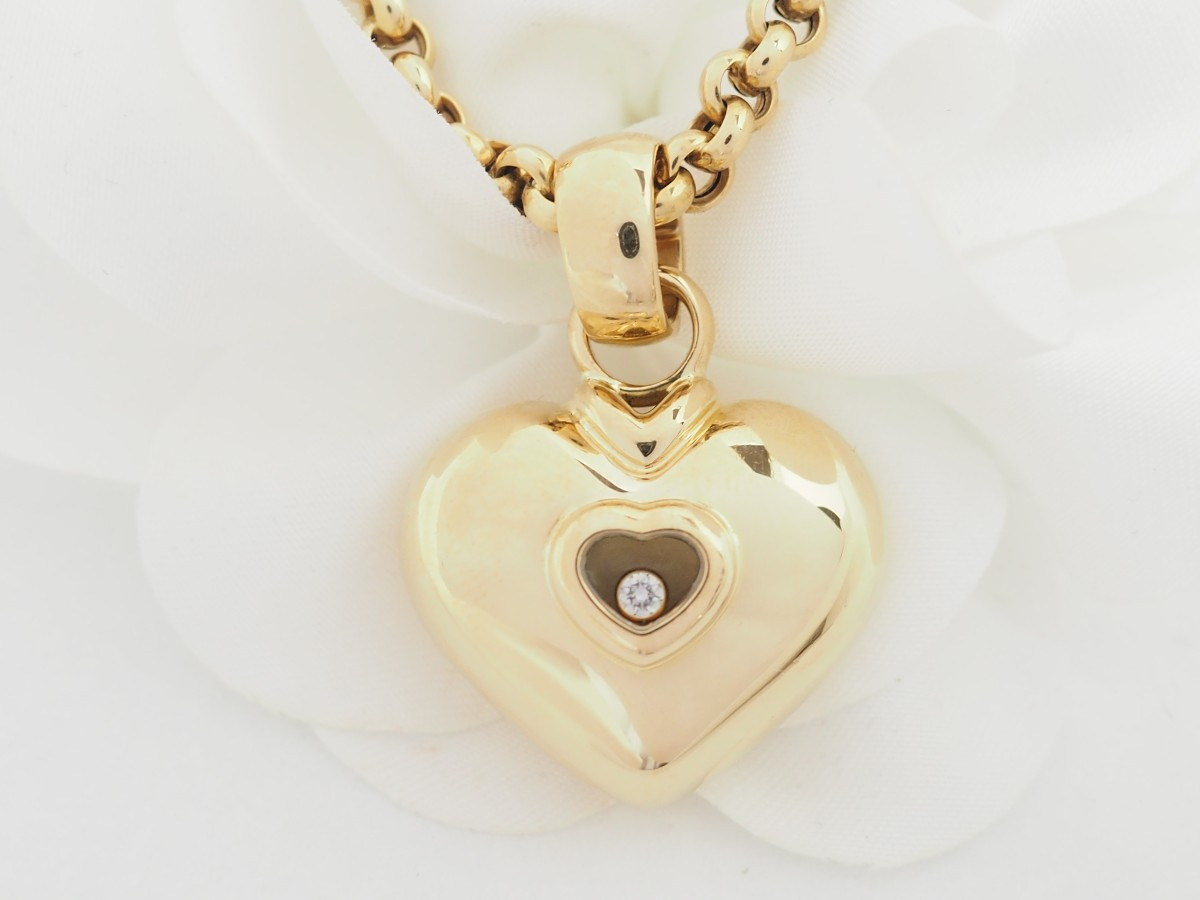 Collier Chopard Happy Diamonds en or jaune et diamant-photo-3