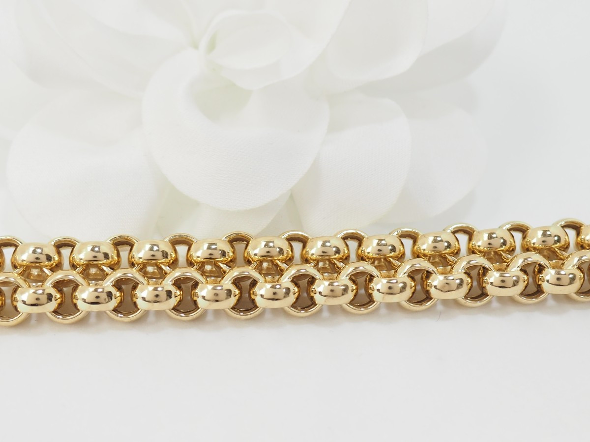 Yellow Gold Jaseron Mesh Bracelet