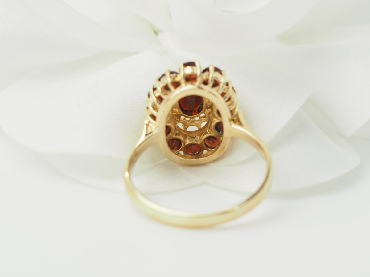 Vintage Yellow Gold And Garnet Ring-photo-1
