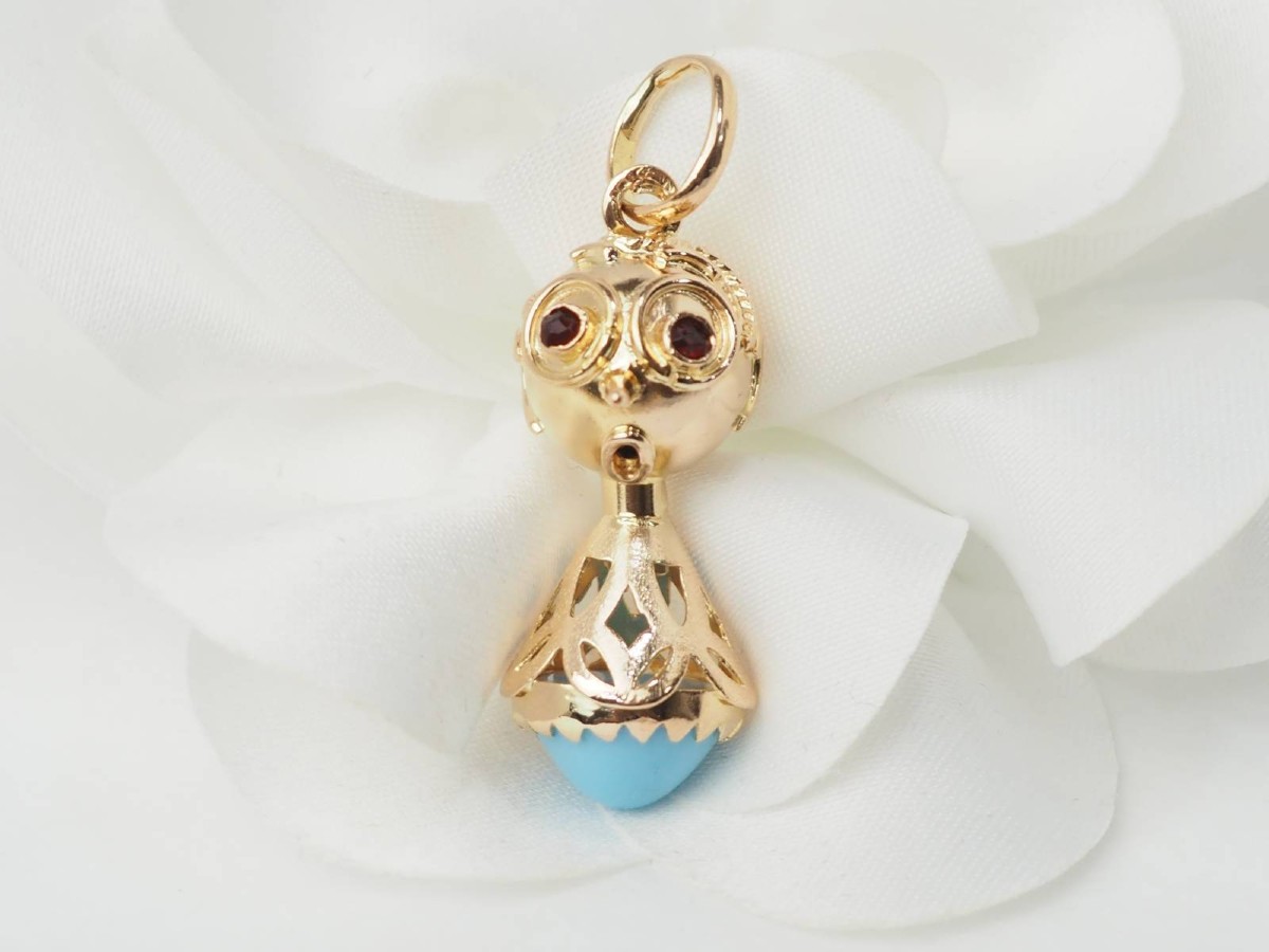 Pendentif breloque figurine en or jaune-photo-2