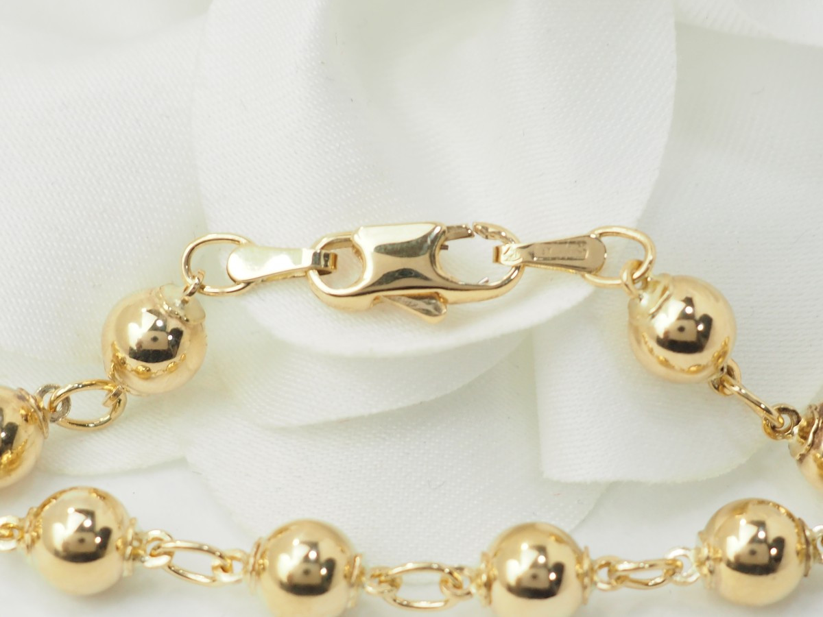 Marseille Bracelet With Yellow Gold Balls-photo-4