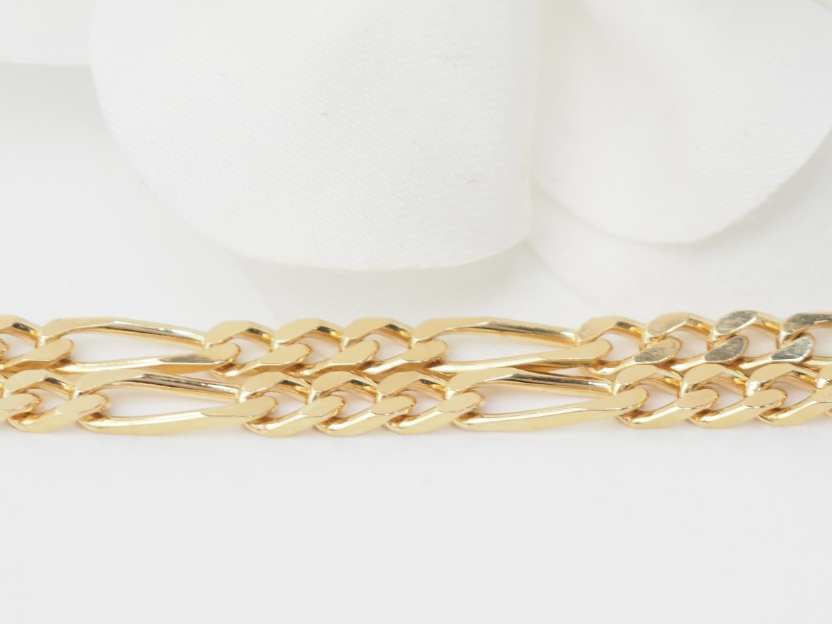 Yellow Gold Mesh Bracelet-photo-2