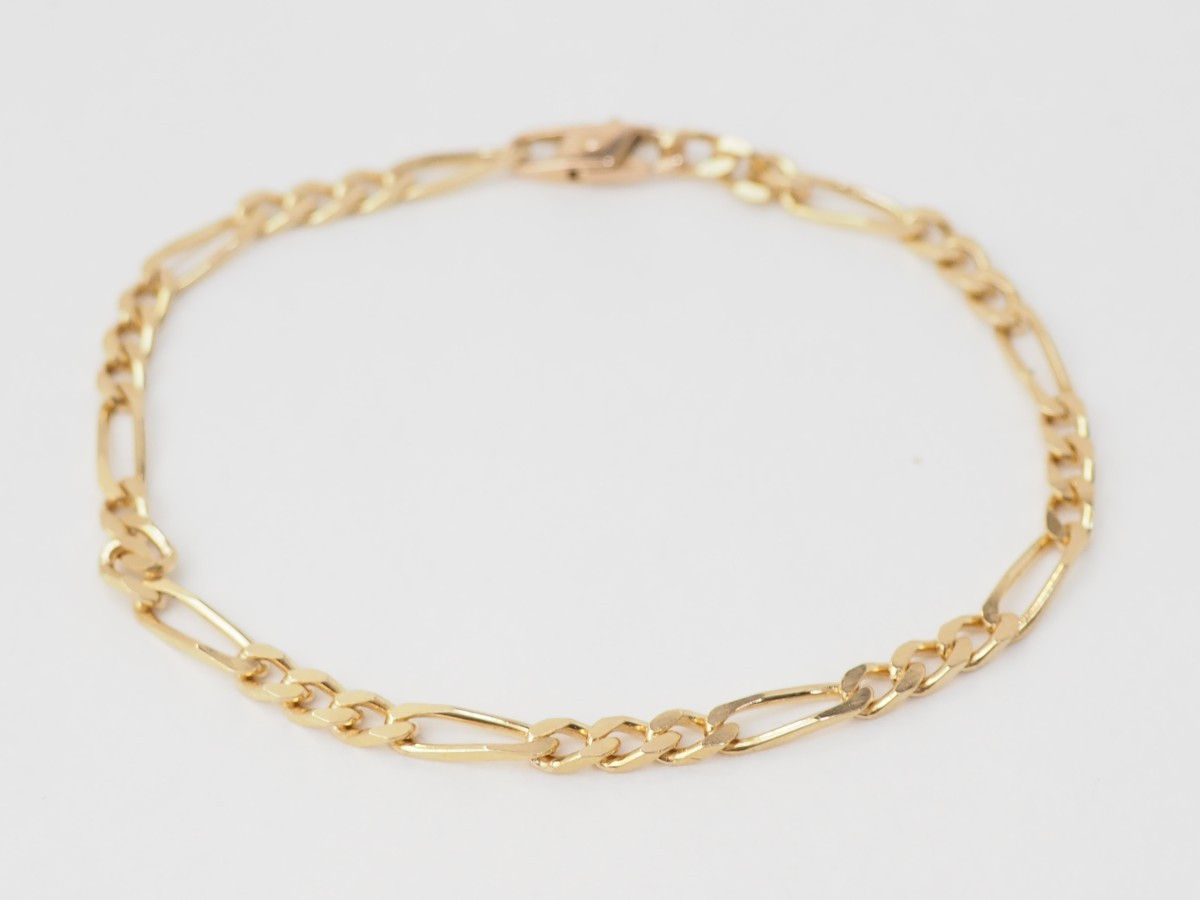 Yellow Gold Mesh Bracelet-photo-1