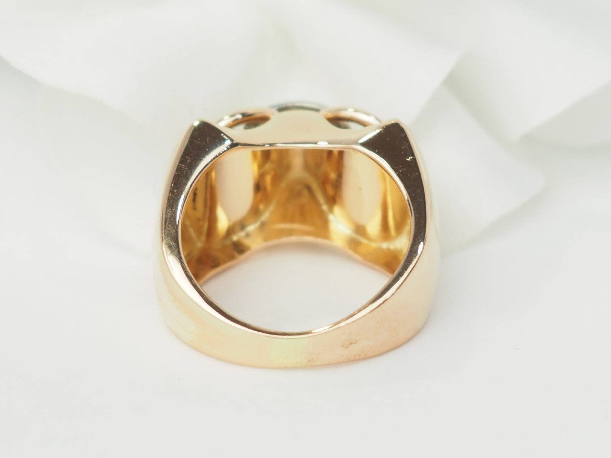 Tank Ring In Rose Gold And Diamonds-photo-4