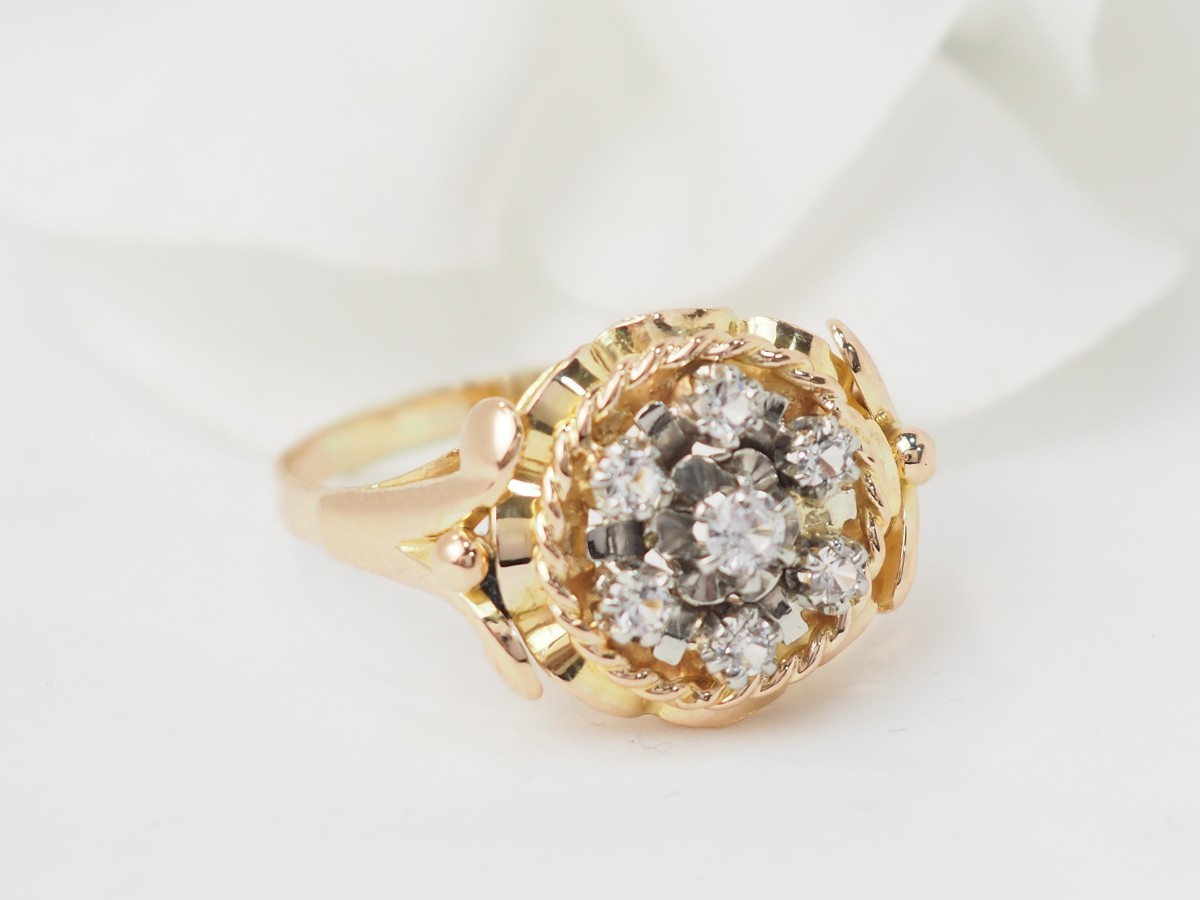 Antique Yellow Gold Ring -photo-3