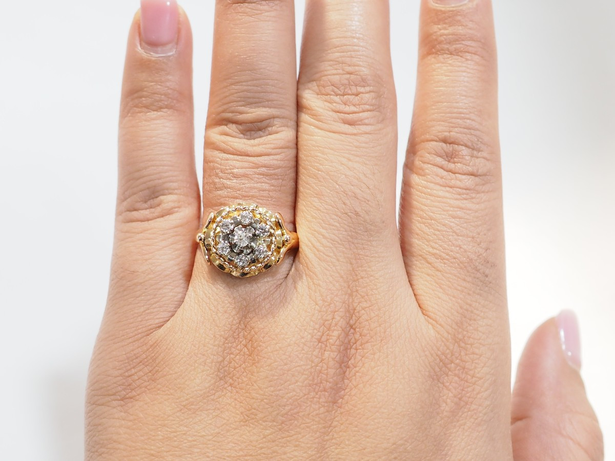 Antique Yellow Gold Ring -photo-3