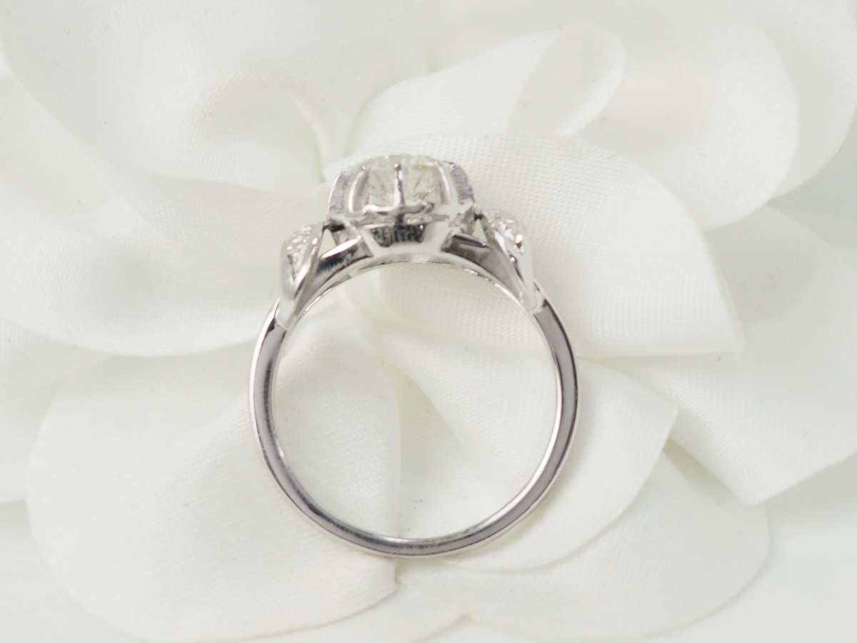 Solitaire Ring In White Gold, Platinum And 1.20ct Diamond-photo-6