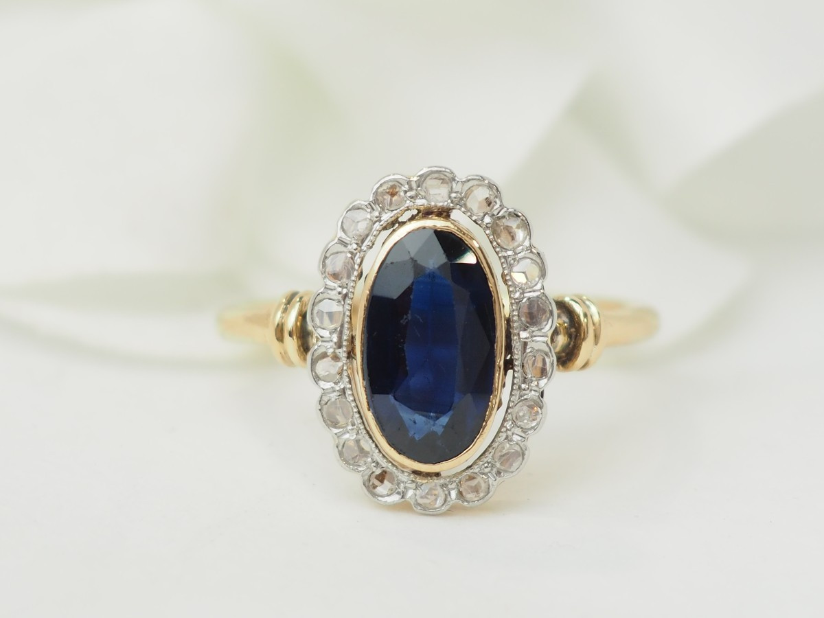 Pompadour Ring In Yellow Gold And Diamonds -photo-4