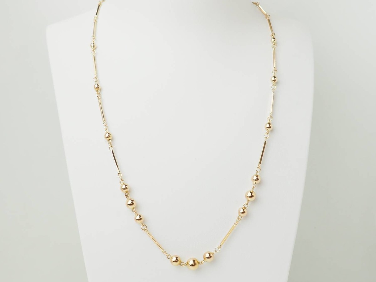 Rose Gold Bead Necklace