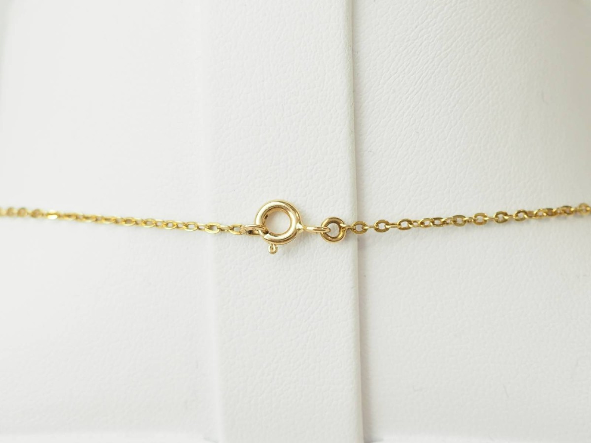 Collier Art Nouveau draperie en or jaune et saphirs -photo-4