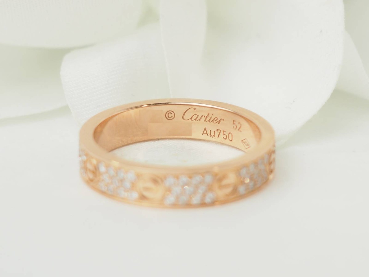 Ring Cartier Love Rose Gold Diamonds 0,31ct-photo-2
