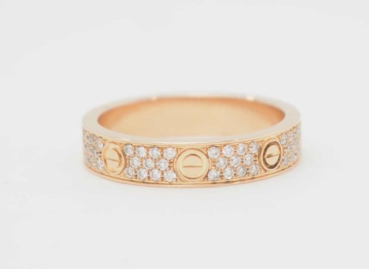 Ring Cartier Love Rose Gold Diamonds 0,31ct